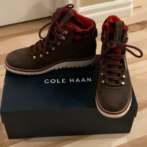 Women’s Cole Haan ZeroGrand waterproof boots - brown, brand new